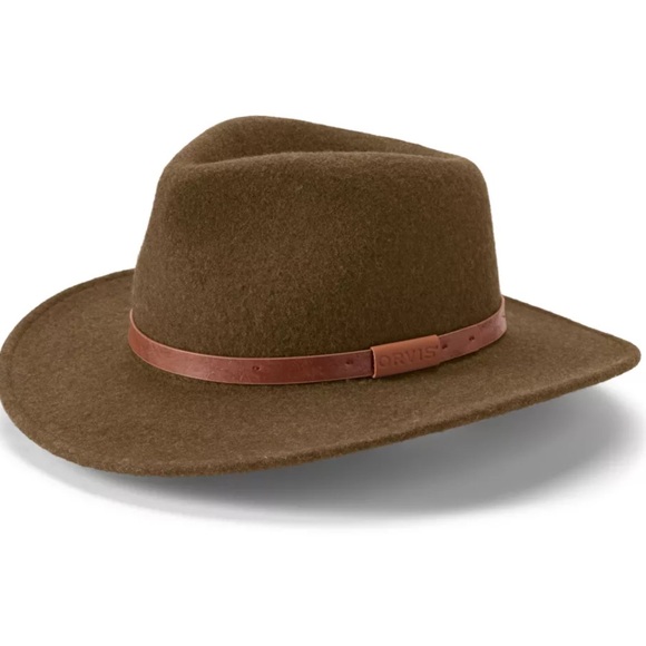 Orvis Accessories - Orvis Brown Wool Felt Hat. Size Medium.
